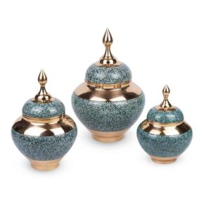 قندان سیبی فیروزه کوبی