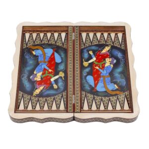 تخته نرد خاتم رو مینیاتور
