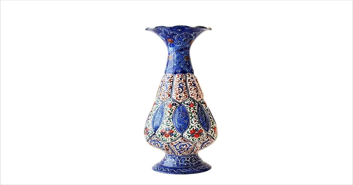 قیمت گلدان میناکاری