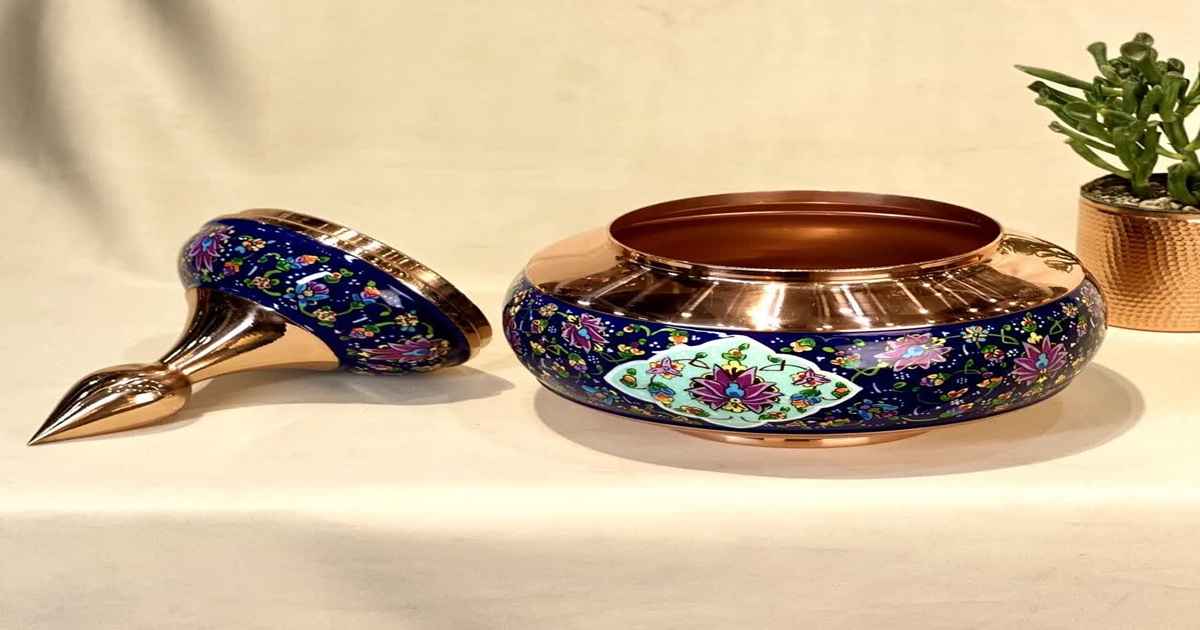 سفارش قندان مس و پرداز