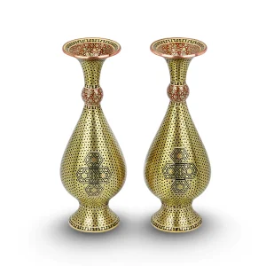 گلدان تمام خاتم 25 طرحی سفارشی اثر استاد قضاوی