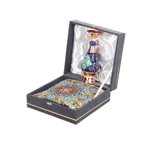 بقچه رومیزی ترمه ابریشم طرح افشان اثر استاد سید